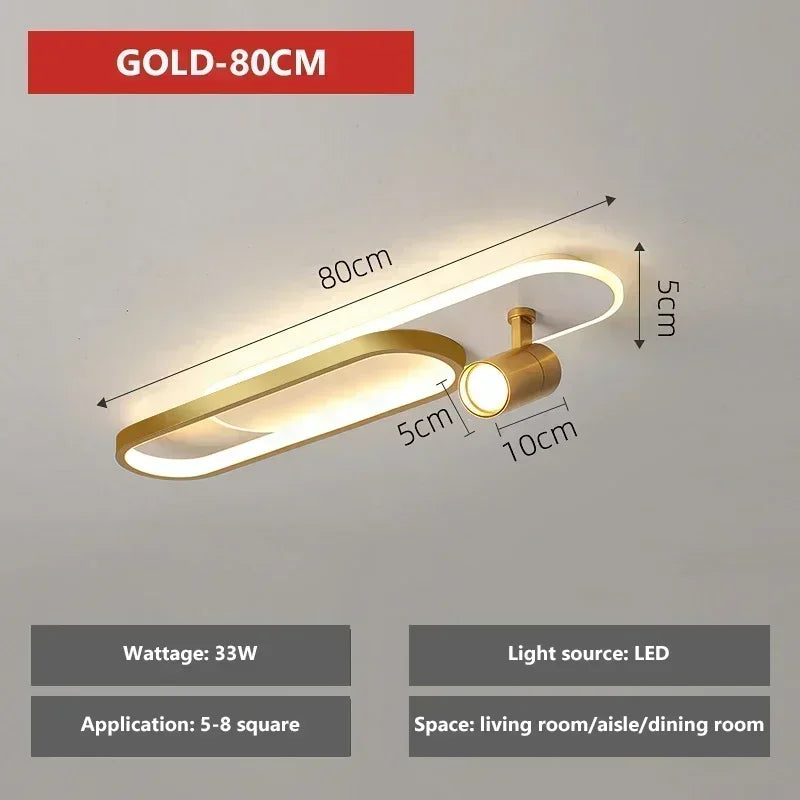 Modern LED Ceiling Lights with Spotlight Aisle Chandelier for Living Room Hallway Cloakroom Lamps Home Indoor Lighting fixtures