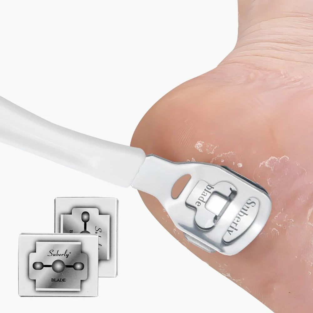 Pedicure Tools Set - Stainless Steel Callus Remover, Foot Rasp & Dead Skin Knife, Salon-Grade Manicure Kit for Home/Spa