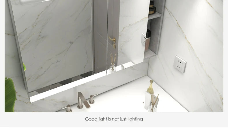 Mirror Front Light LED Bathroom Cabinet Dressing Table Mirror Light Foldable Telescopic Mirror Cabinet  Dedicated  Light