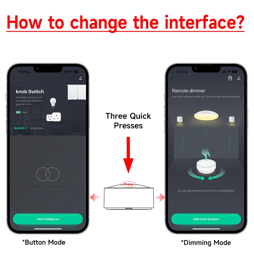 new gadgets Tuya ZigBee Smart Home button  Smart Knob Switch Wireless Scene Button Rotatable Dimmer Switch Linkage Remoter