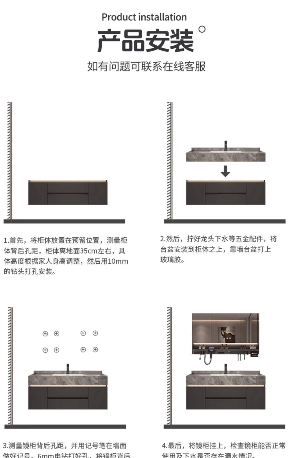 Simple Luxury Bathroom Cabinets Washbasin Vintage Toilet Drawer Bathroom Cabinets Storage Mirrors Mobili Per La Casa Furniture