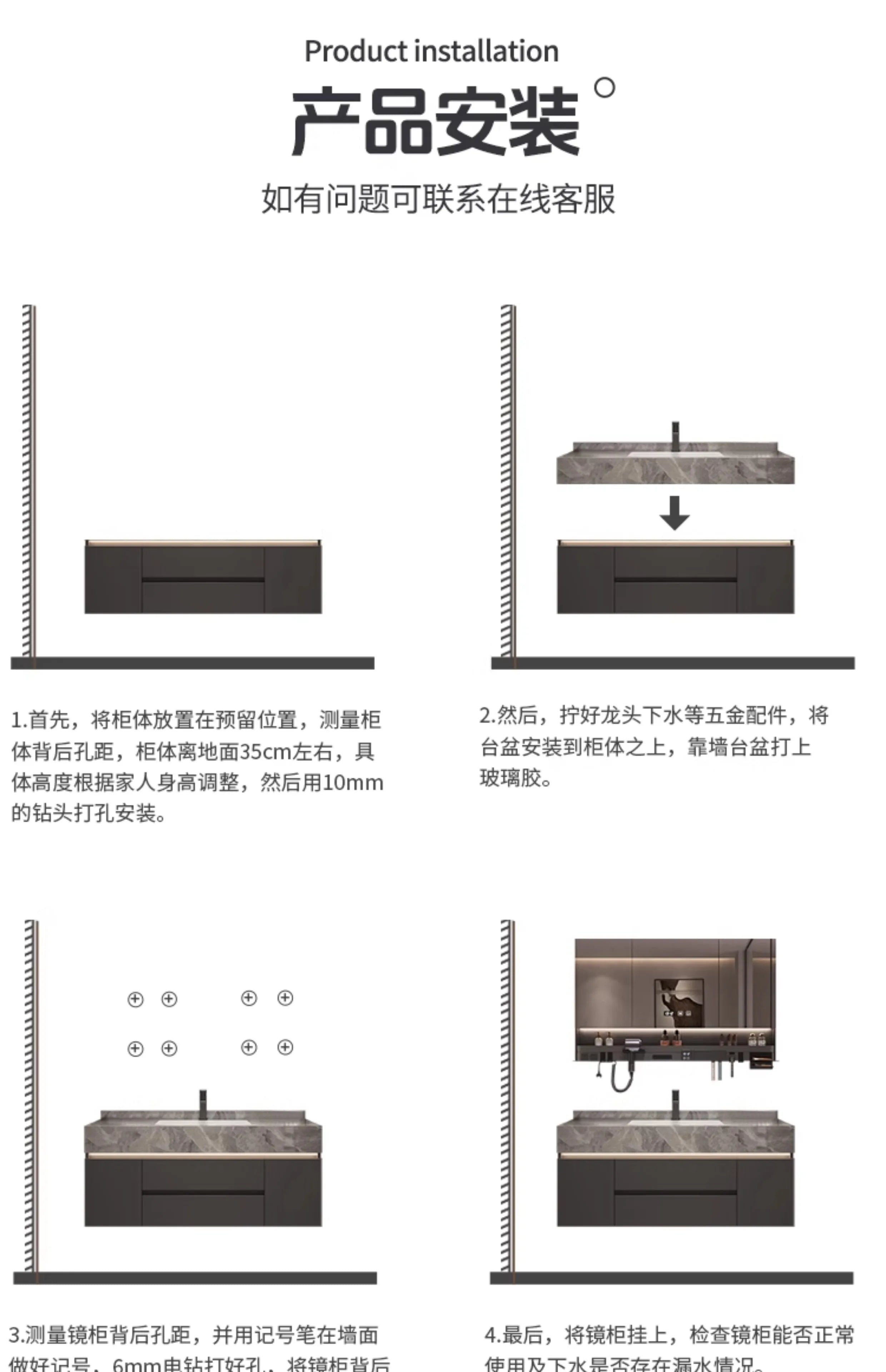 Simple Luxury Bathroom Cabinets Washbasin Vintage Toilet Drawer Bathroom Cabinets Storage Mirrors Mobili Per La Casa Furniture