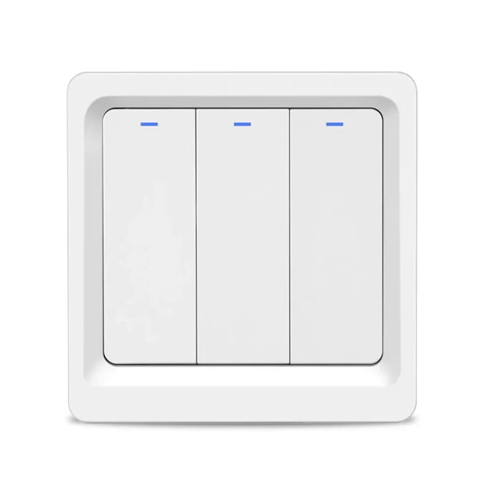 Smart Home  Homekit Smart WiFi Push Button Wall Switches 1/2/3Gang LED Room Lights for iphones Works with Siri Voice