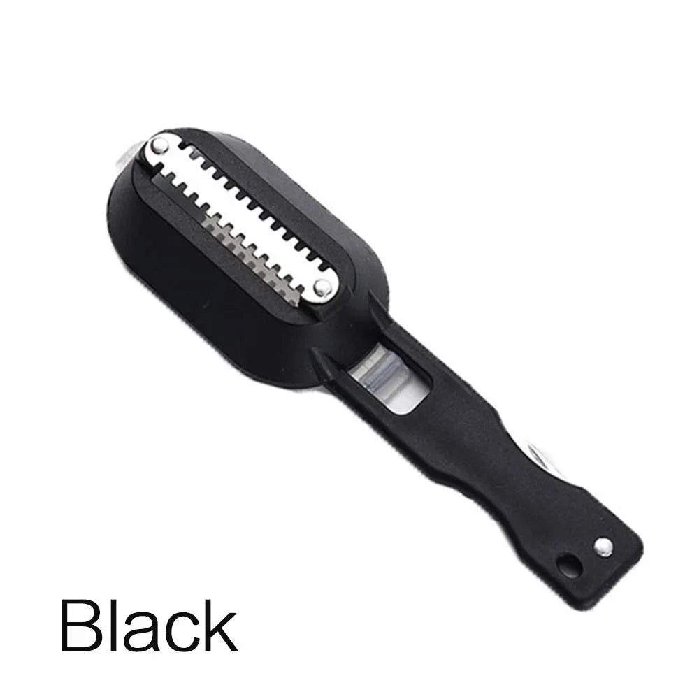 Fish Skin Brush Fast Fish Scale Remover Scraper Planer Tool Fish Scaler Fishing Knife Cleaning Kitchen Cooking Accessories