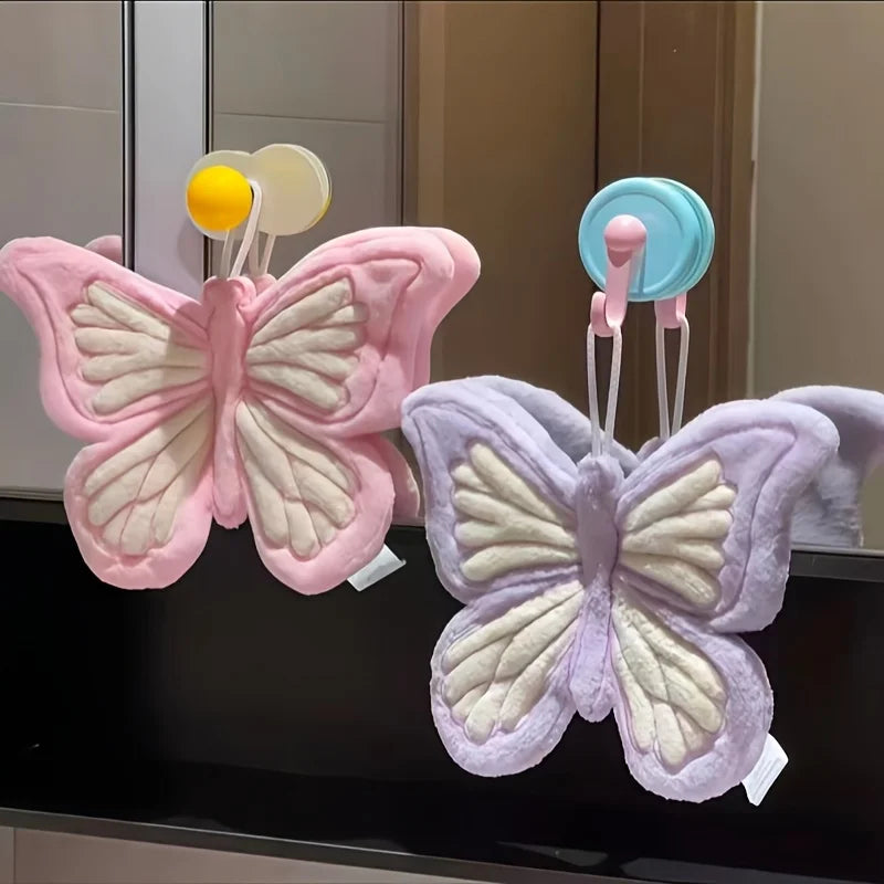 "Beauty" must be translated as "appearance value"   Original: Hanging Coral Fleece Butterfly High-Appearance Cartoon Thickened S