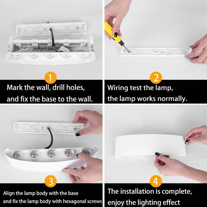 LED Wall Light Interior 6W Modern Decoration Lamp 85-265V Indoor Lighting For Home Stairs Bedside Living Room Wall Sconce Lamp