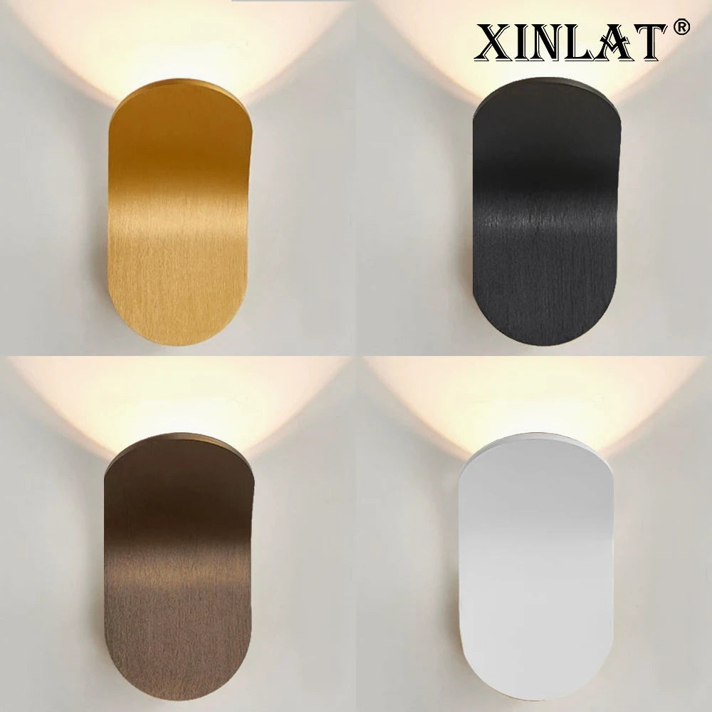 Modern Wall Light Indoor Led Stair Lamp Nordic Minimalist Sconce Foyer Hallway Decor Luminaire Creative Bedside Lighting XINLAT