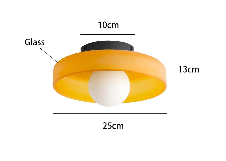 Contemporary Vintage Glass Ceiling Light Entry Hall Balcony Light Bedroom Study Hallway Porch Kitchen Bathroom Light Fixture