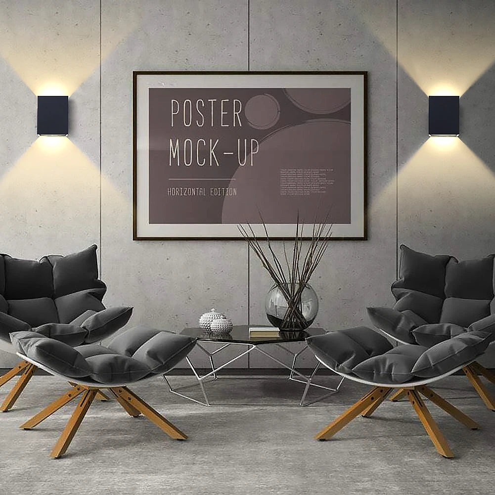 Modern LED Indoor Wall Lights 12W Up And Down Wall Mounted Lamp Living Room Corridor Bedroom Decoration Sconces