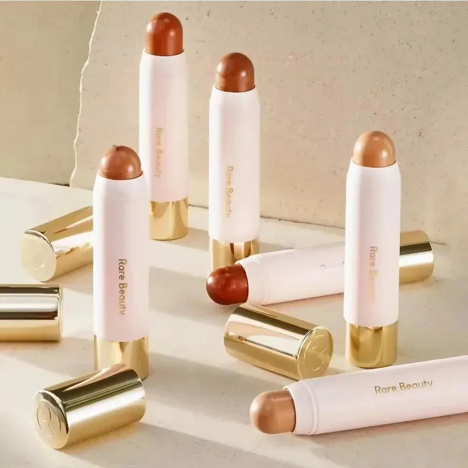 Rare Beauty 3D Face Bronze Contour Stick Smooth Lasting Waterproof Makeup Soft Pinch Mashed Potato Blusher Cream Liquid Blusher