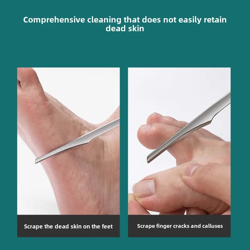 1Pc Pedicure Knife Tools Kits Professional Stainless Steel Foot Scrubber Dead Skin Remover Foot Scraper Knife Foot Care Tool New