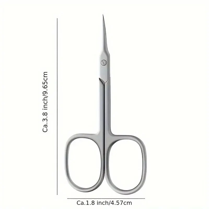 Dead Skin Remover Stainless Steel Curved Tip Thin Blade Cuticle Scissors Nail Clippers Trimmer Manicure Tools Eyebrow Tools