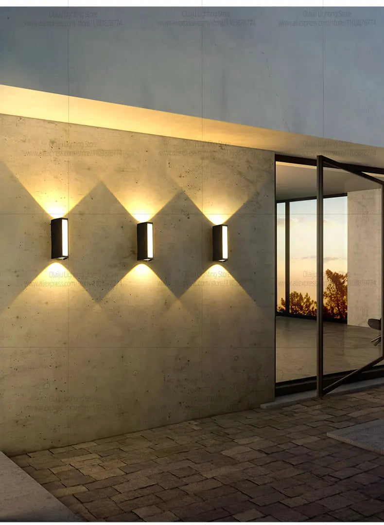 Outdoor Wall Lamp Simple Style Villa Courtyard Corridor Lights IP65 Indoor Living Room Wall Decoration Lamp Garden Wall Fitting