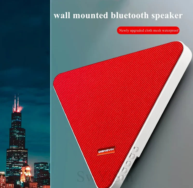 Home Multi-functional Bluetooth Speaker Wall-mounted Audio System Indoor Walls Are Non-porous and Suitable for Bedrooms and Shop