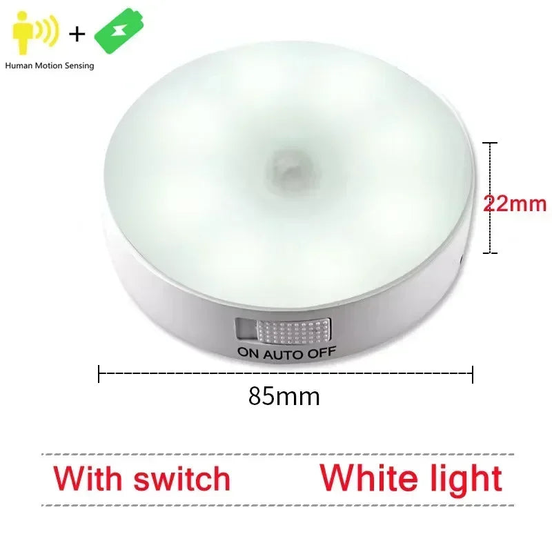 Motion Sensor Smart Led Night Light, Square Lens Eye Protection Bedside Lamp,for Wardrobe,Living Room,Bedroom,Staircase,Camping