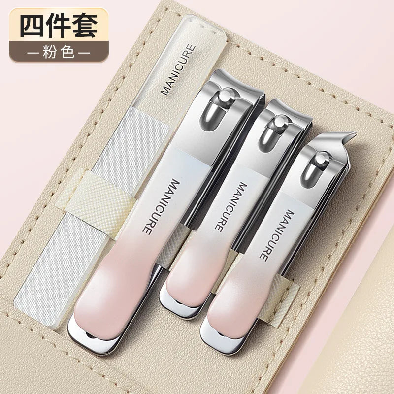 Portable Nail Clippers & Manicure Pedicure Set - Complete Nail Care Kit with Clippers, File, Cuticle Remover & Tools