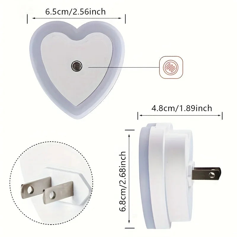1pc LED Smart Night Light - Energy Efficient, Plug-in Indoor Lighting for Hallway, Bedroom, Kitchen, Stairway Perfect Gift