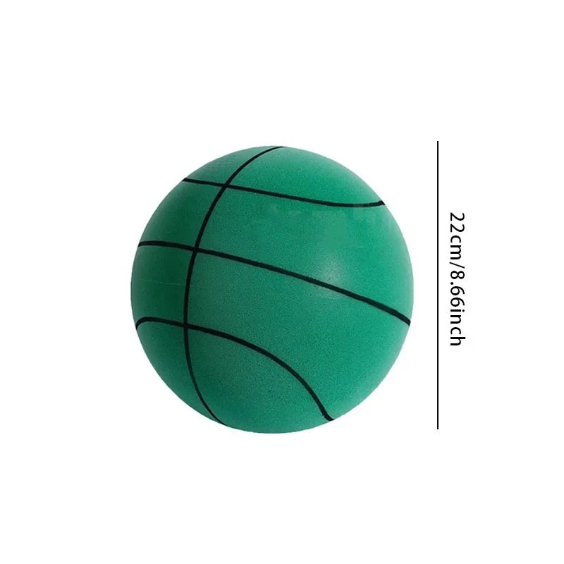 Kids Silent Basketball Quiet High Density Soft PU Foam Squeezable Ball Indoor Mute Bouncing Basketball for Children Sports Toys