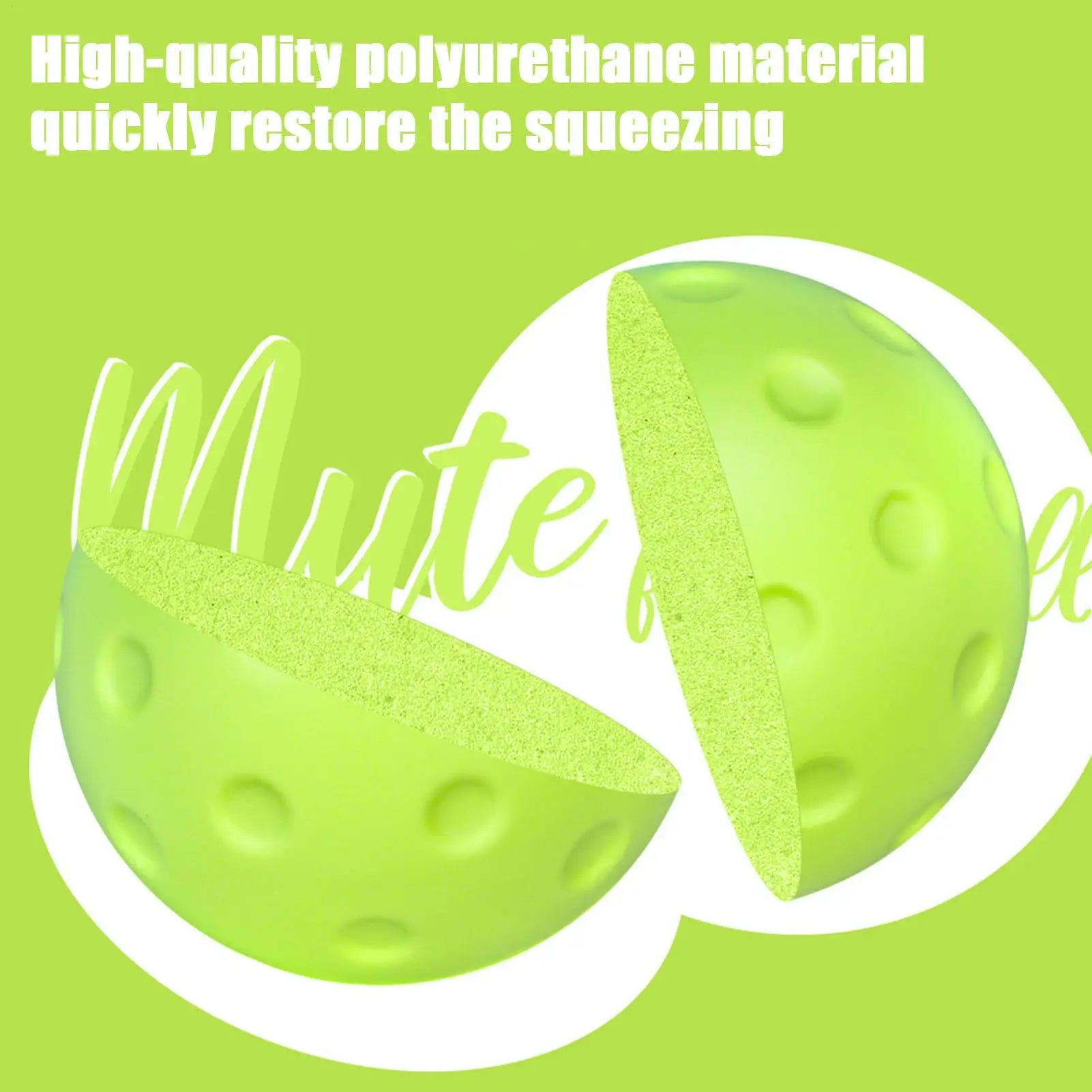 Quiet Foam Hollow Pickleballs For Indoor Outdoor Practice Pickleball Balls Bounce Silent Pickleball Practice Ball Low Noise