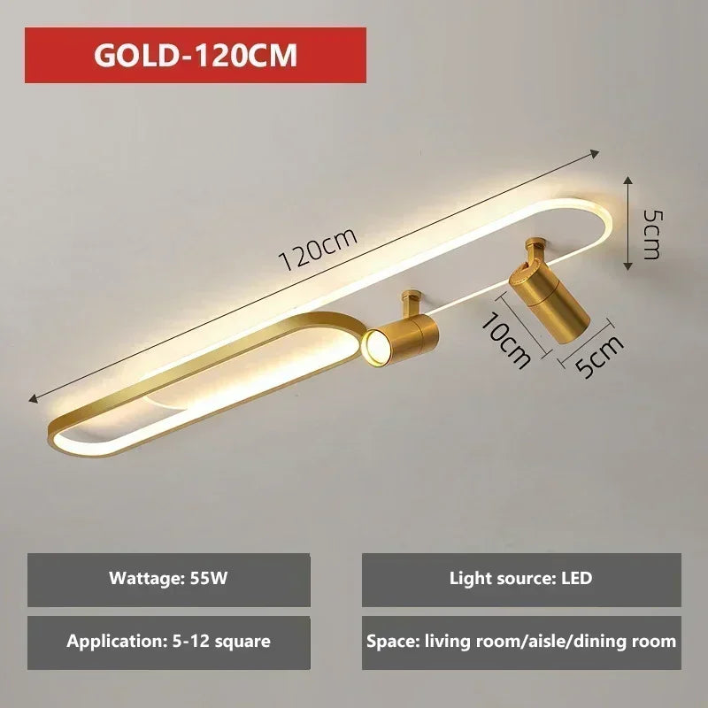 Modern LED Ceiling Lights with Spotlight Aisle Chandelier for Living Room Hallway Cloakroom Lamps Home Indoor Lighting fixtures