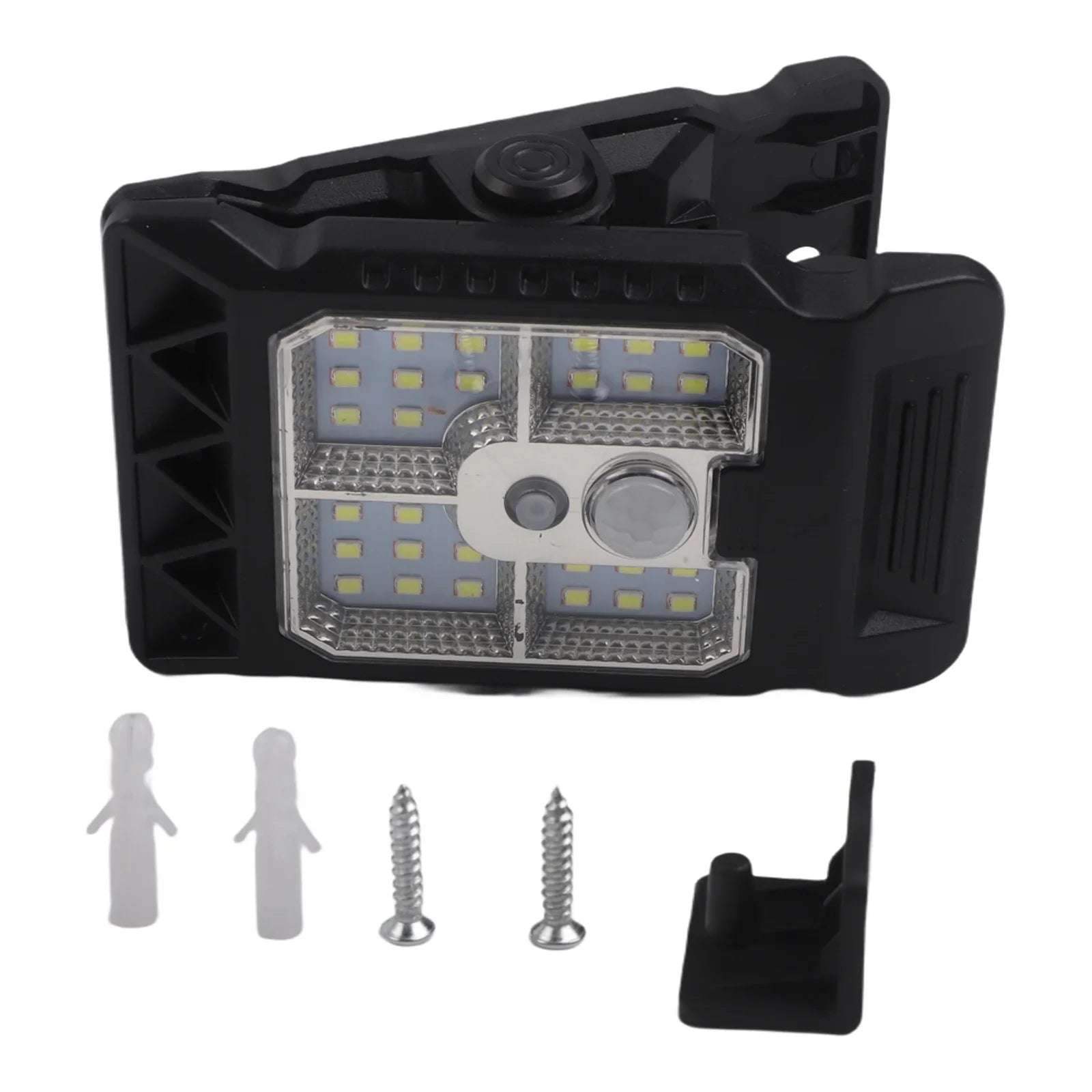 Motion sensor solar outdoor wall lamp with charging clip waterproof LED light for garden driveway porch security