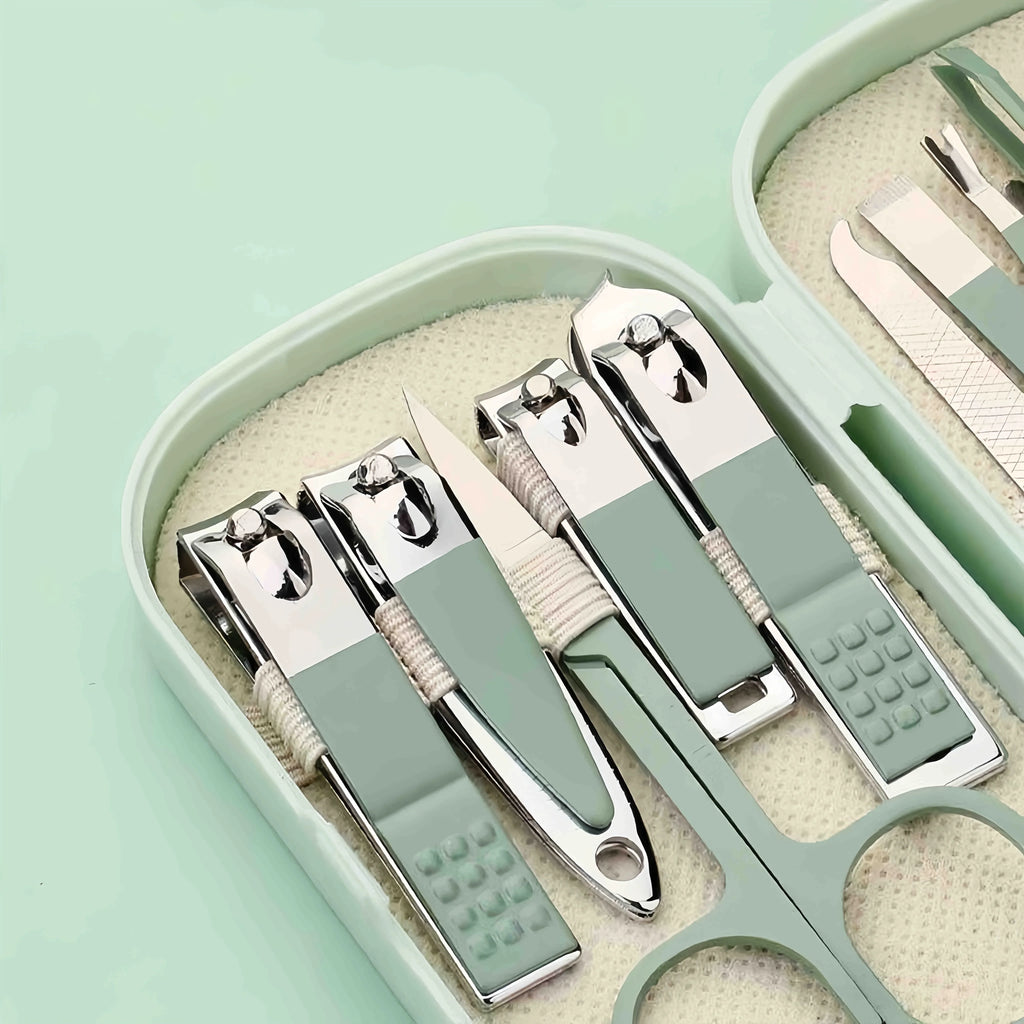 Portable Stainless Steel Nail Care Kit 14 in 1 Manicure Pedicure Set for Men and Women