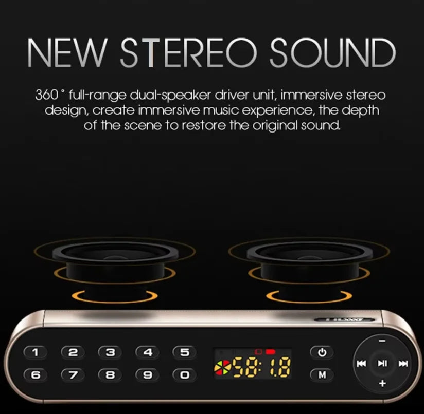 Bluetooth Speaker Usb Portable Speakers with Fm Radio Cannon Russian Steel Saber Wireless Microphone FM