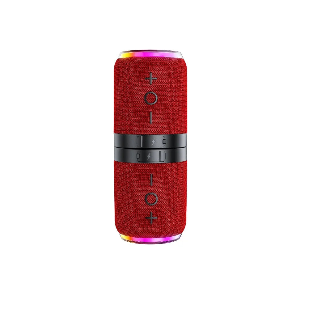 2 In 1 Magnetic Bluetooth Speaker With Dual Speakers RGB Light Portable Wireless Speaker TWS Surround Sound 2000mAh BT5.4 TF/FM