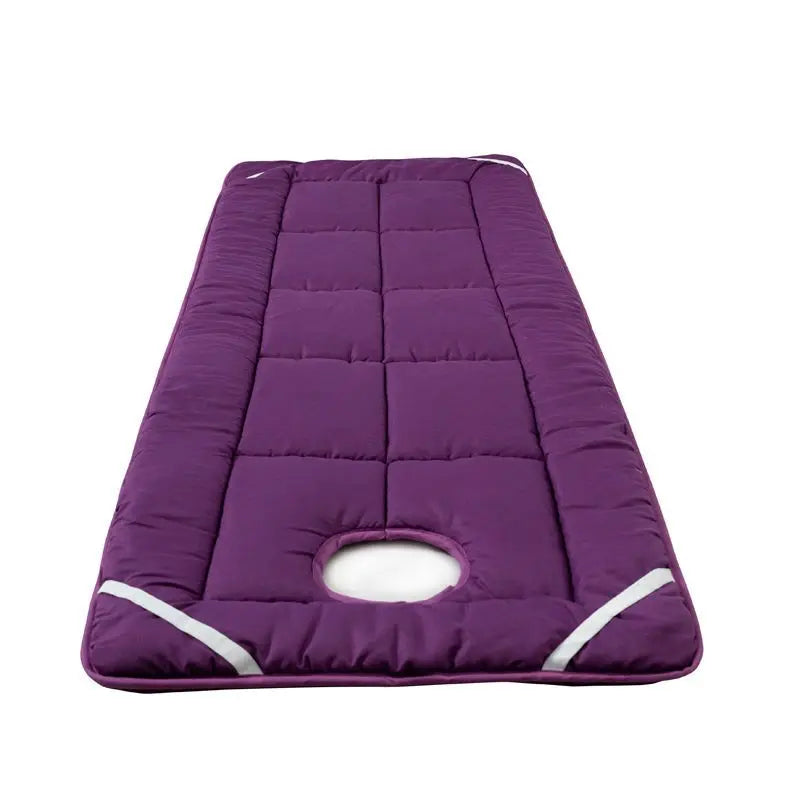 Beauty Salon Mattress Thickened Non-slip Mattress Topper Hospital Beauty Salon Massage Bed Mat Foldable Beauty Bed Pad with Hole