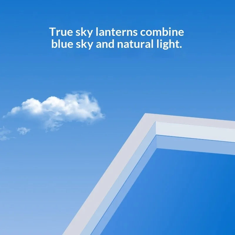 Modern Smart Integrated LED Ceiling Light Sky Blue Clouds Effect Daylight Simulation for Kitchen Home Lighting Room Decor
