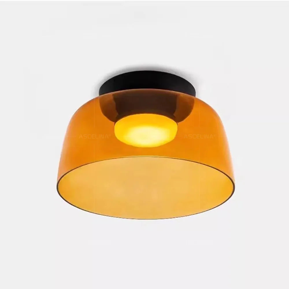 LEVELS Glass Ceiling Lamp Bedroom led Medieval Colourful lamps for Restaurant Creative Dining Room bedroom Balcony hallway Lamps
