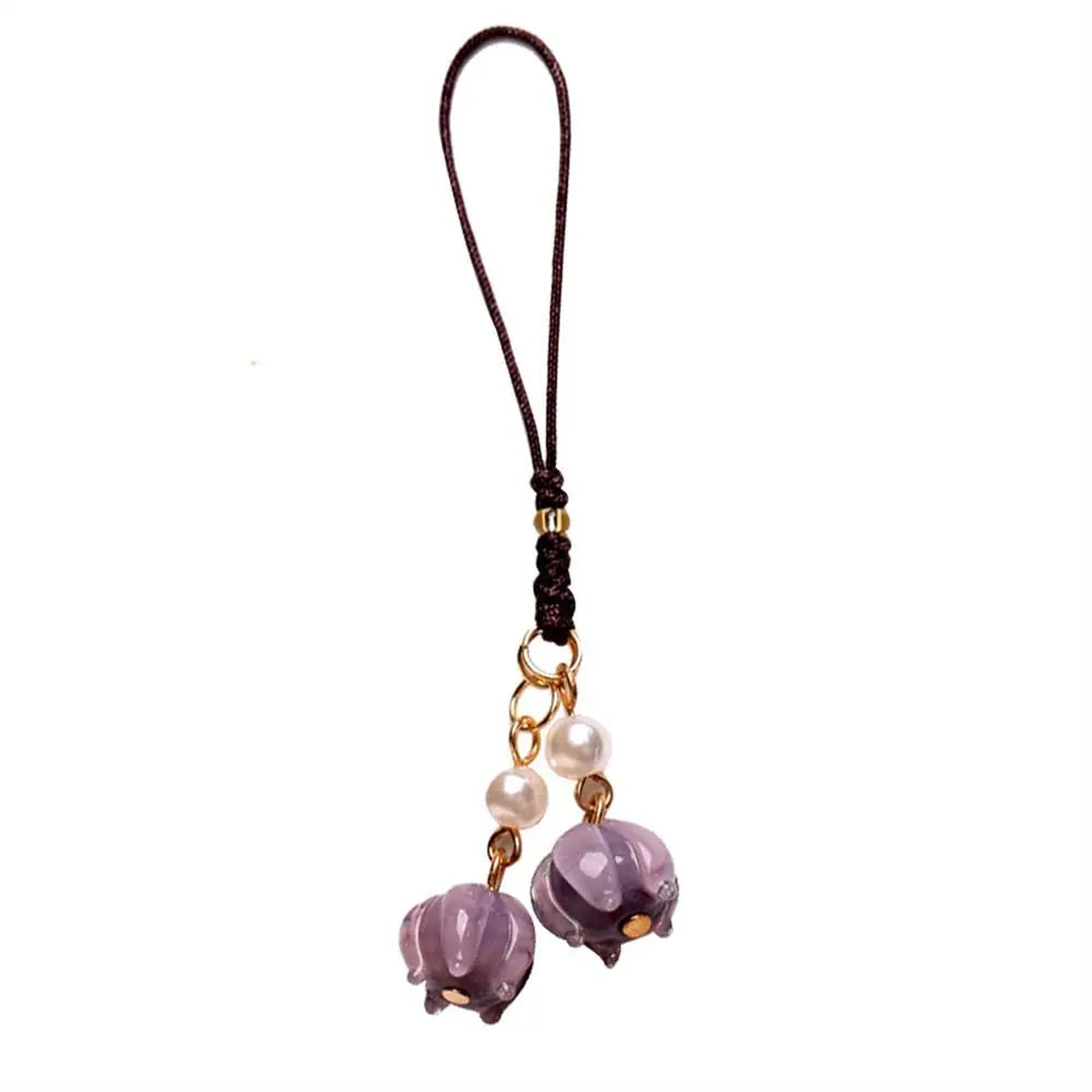 Strap Phone Accessories Jewelry Accessories Mobile Phone Keychain Anti-lost Lanyard Phone Strap Orchid Flower Phone Chains