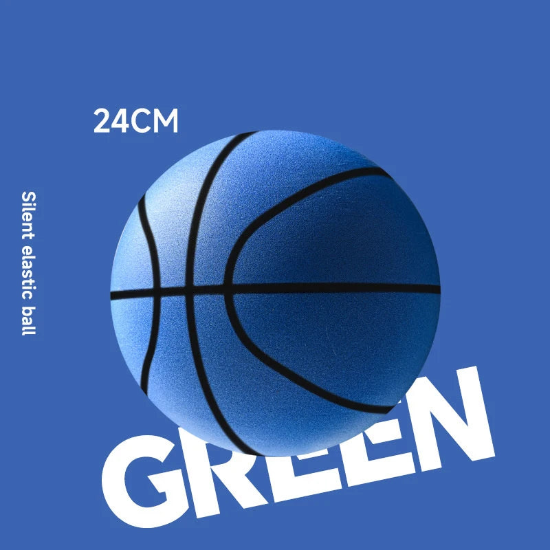 【YY26】18/21/24cm Bouncing Mute Ball Indoor Silent Basketball With Hoop High-Resilience Lightweight Mini Basketball Kids Gifts