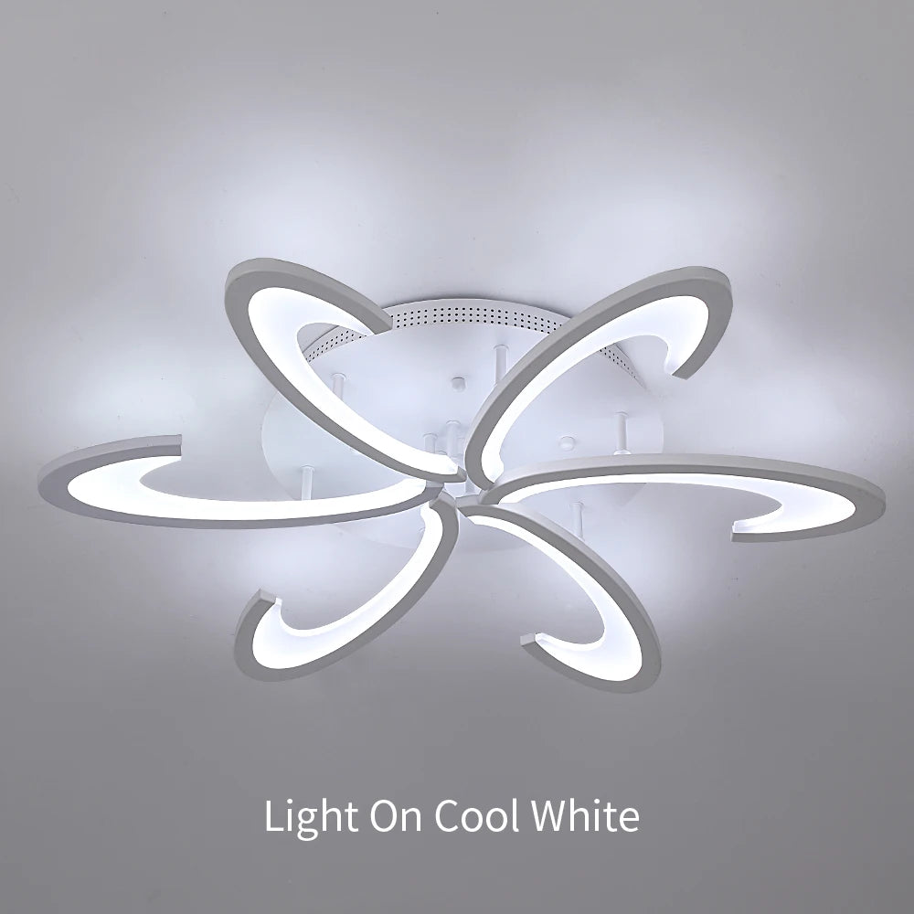 Modern Led Acrylic Ceiling Light Fixture Creative Design Led Chandelier Ceiling Lamps RC Dimming  Indoor Lighting Plafon Lustres