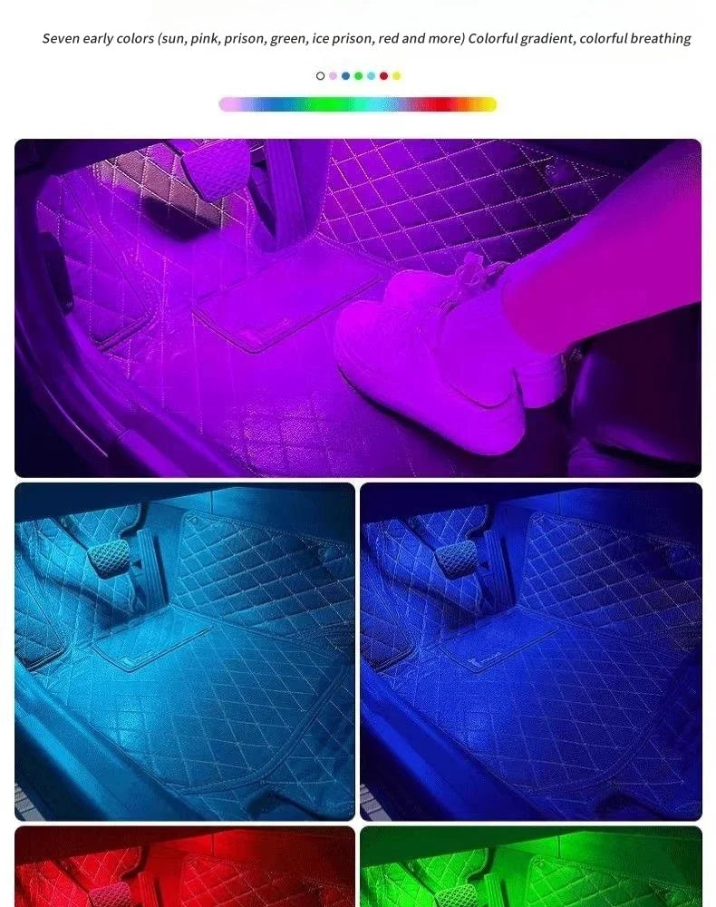 Motion Sensor Led Light 650mAH USB Rechargeable Automatic Induction Sensing Light Wireless Foot Lamp for Car Trunk Door