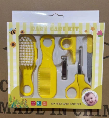 Baby Nail Care & Grooming Set with Clipper, Scissors, Brush, Comb for Newborns,Nail Trimmer Kit Healthcare Tools