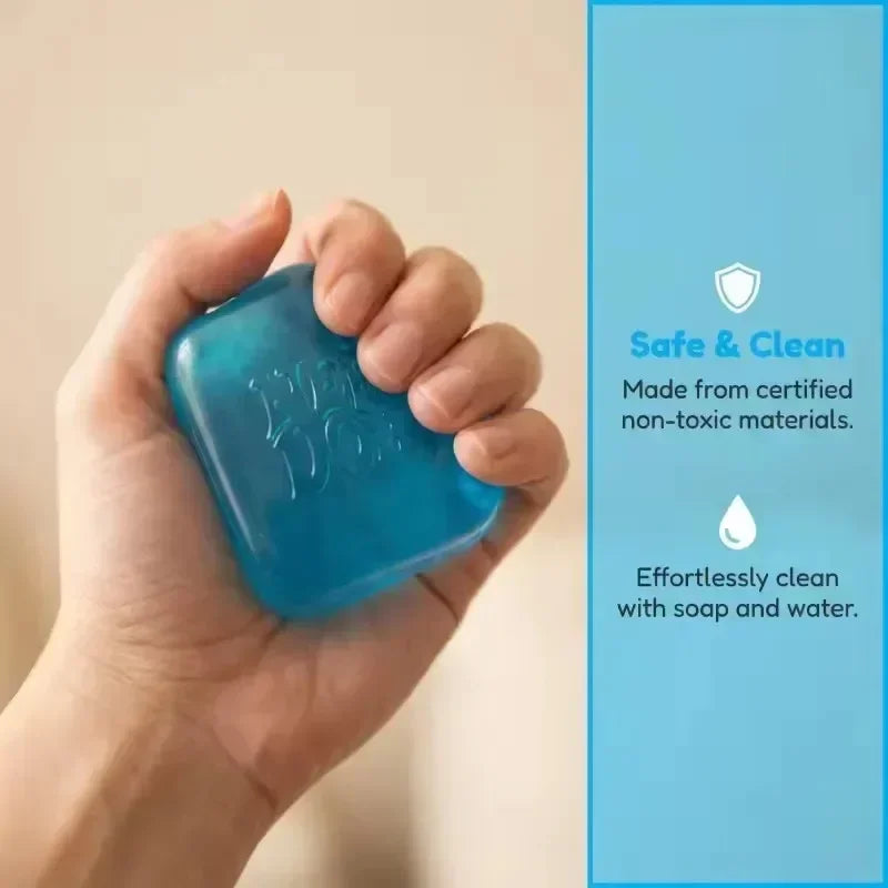 Needoh Nice Cube Sensory Stress Reliever Fidget Tool for Anxiety &Focus Desk Sensory Cube for Adults & Anti-Anxiety Squeeze Kids