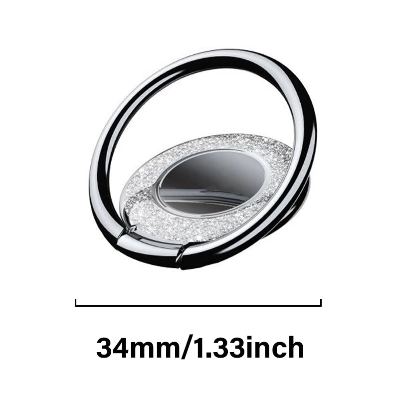 Fashion Stand Mobile Phone Accessories Portable Ring Bracket Bling Finger Ring Phone Holder for Xiaomi iPhone 14 15