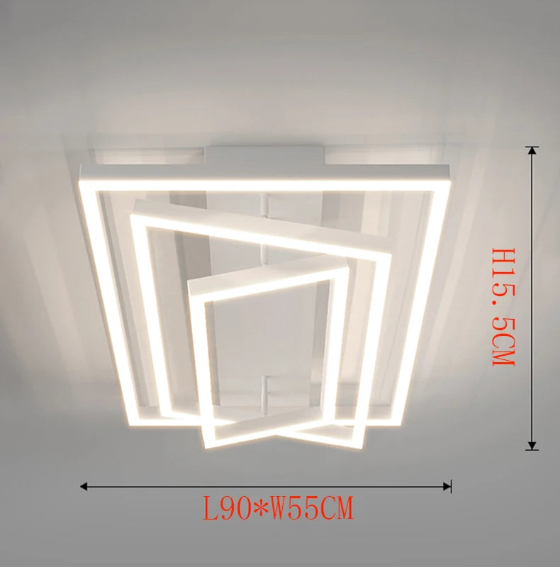 Nordic home decoration salon bedroom decor smart led lamp lights for room dimmable Ceiling light lamparas indoor lighting