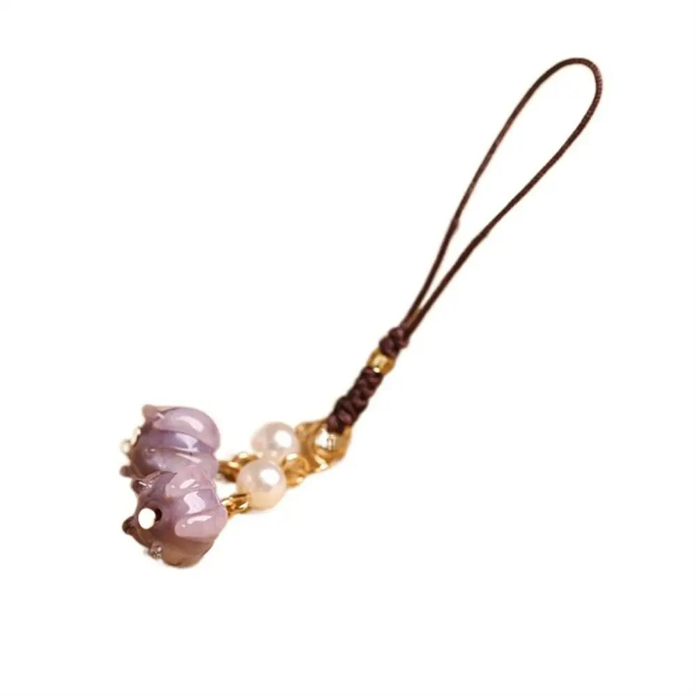 Strap Phone Accessories Jewelry Accessories Mobile Phone Keychain Anti-lost Lanyard Phone Strap Orchid Flower Phone Chains