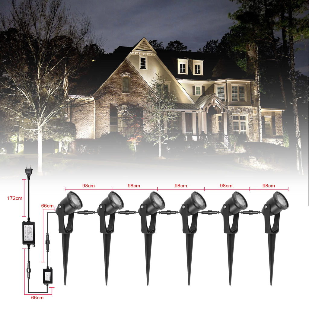 Magic Home/Alexa LED WIFI Smart Lights Pathway Lawn Yard Driverway Landscape Lamps DC12V RGB Function Color Garden Lighting
